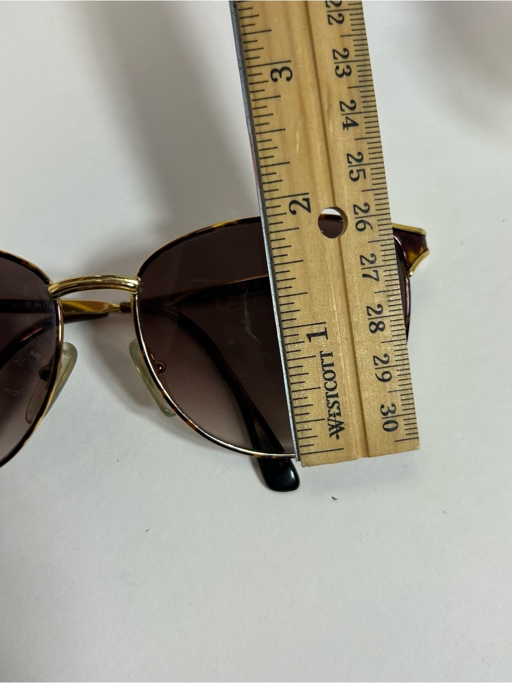 Vintage Laura Biagiotti Sunglasses Metal Frame Gradiant brown Rare T601/SP04 - Picture 13 of 13